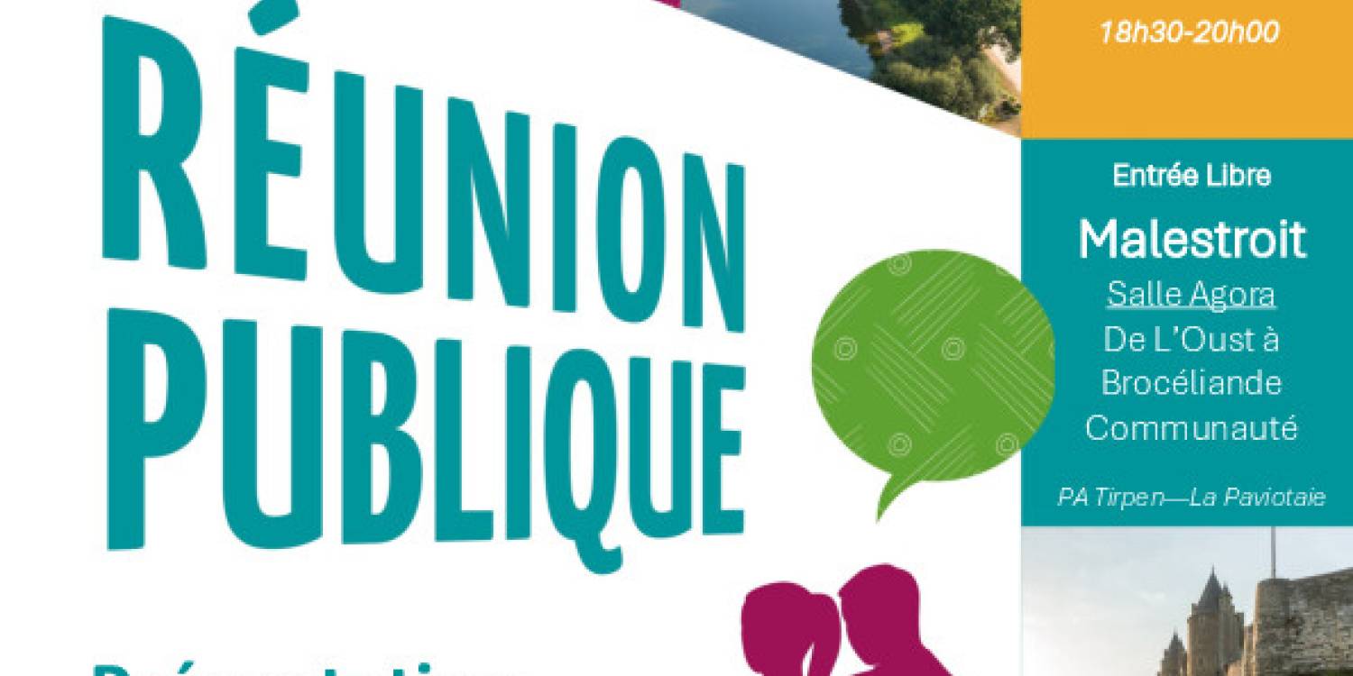 REUNION PUBLIQUE DE PRESENTATION DU PROJET DE SCOT 2025-2040 DU PAYS DE PLOËRMEL – COEUR DE BRETAGN